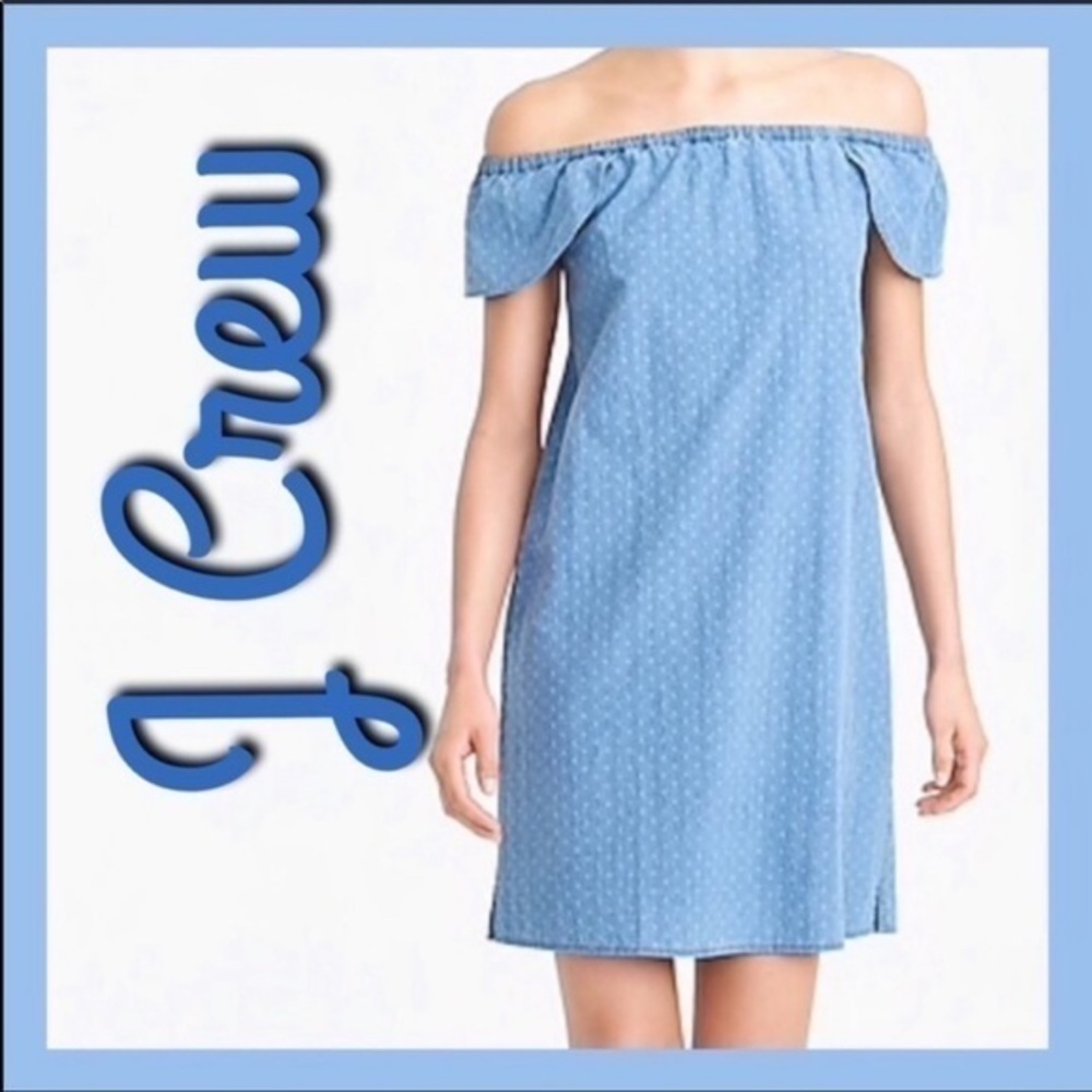 J Crew off shoulder dress